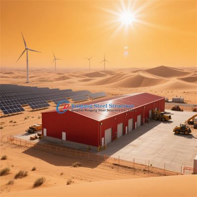 ساختارهای فولادی از پیش ساخته شده انبار انبار برای کارخانه های صنعتی