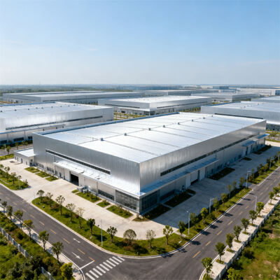 قاب فولادی پیش ساخته شده مواد ساختمانی گالوانیزه کارگاه انبار