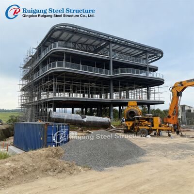 ساختمان فولادی چند طبقه با سازه فولادی پیش‌ساخته برای بار باد تا 300 کیلومتر بر ساعت و گالوانیزه گرم با استفاده از گرید فولاد Q355/Q235